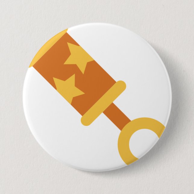 Orangenkraut Button (Vorderseite)