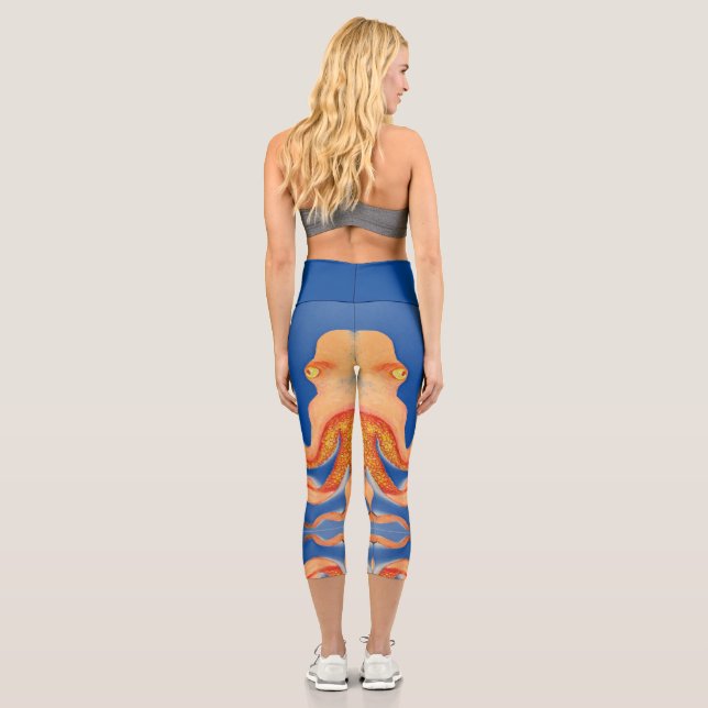 Orangenktopf Capri Leggings (Rückseite)