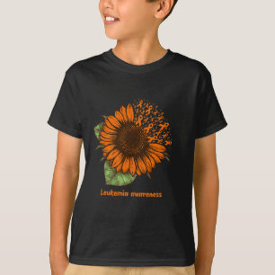 Orangenleukämie Bewusstsein Sonnenblumengeschenk K T-Shirt
