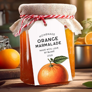 Orangenmarmelade Rezept für die Vorratskammer selb Geschenkanhänger