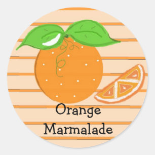 Orangenmarmelade Runder Aufkleber