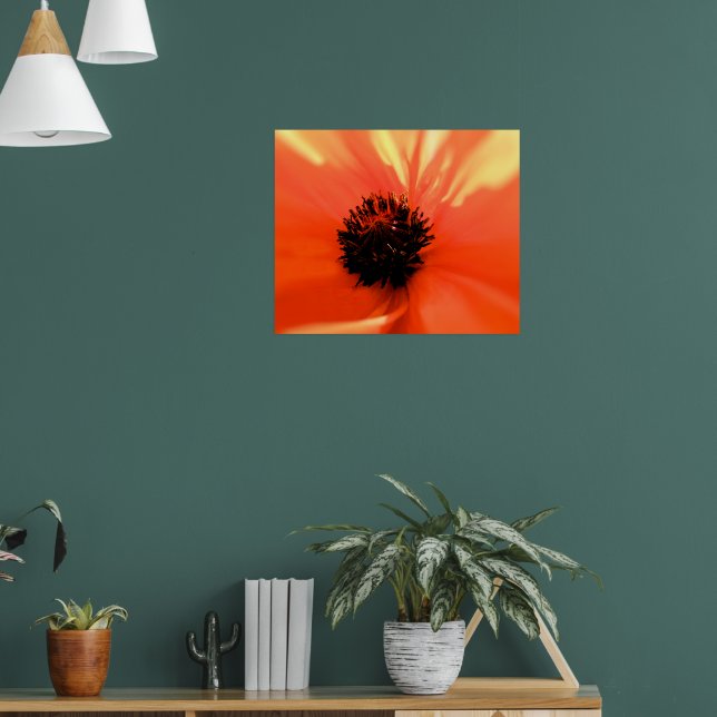Orangenmohn - individuell angepasst - weich poster (Wohnzimmer 1)