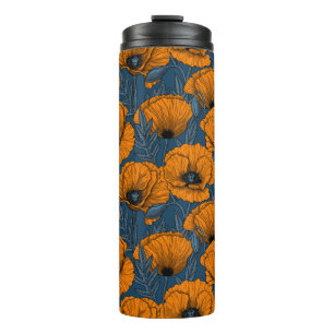 Orangenmohn Thermosbecher