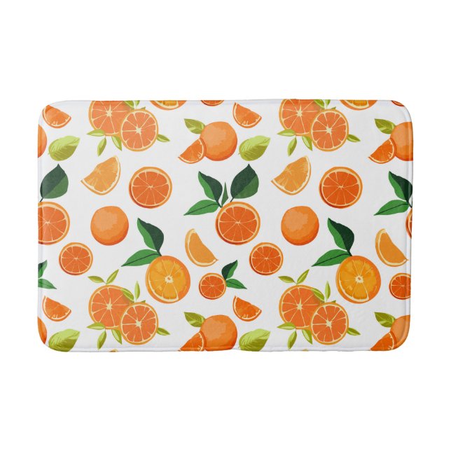 Orangenmuster Badematte (Vorderseite)