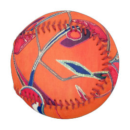 Orangenmuster Baseball