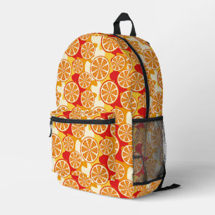 Orangenmuster Bedruckter Rucksack