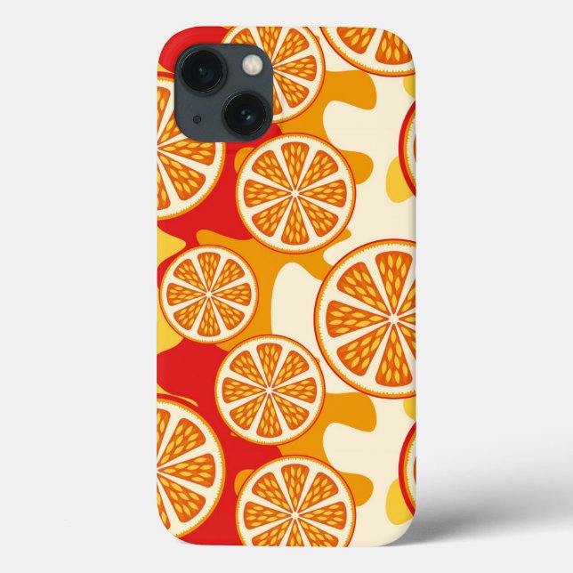 Orangenmuster Case-Mate iPhone Hülle (Rückseite)