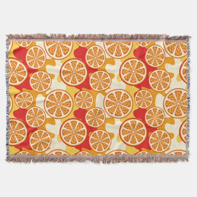 Orangenmuster Decke (Vorderseite)