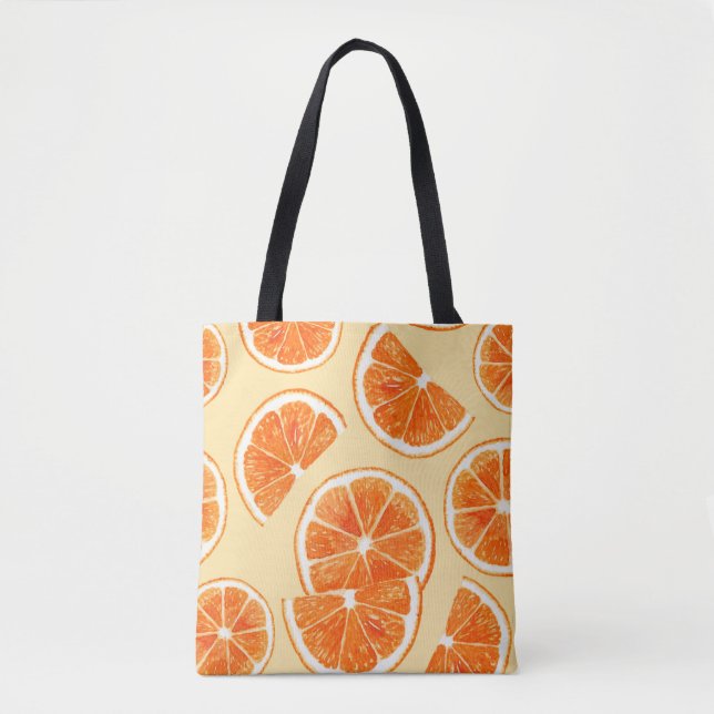 Orangenmuster Früchte, Diät Lebensmittel Aquarellf (Vorderseite)