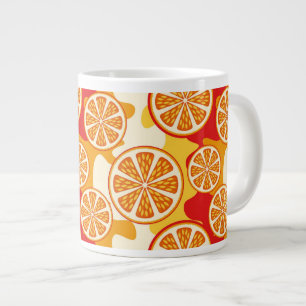 Orangenmuster Jumbo-Tasse