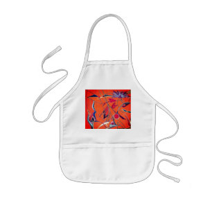 Orangenmuster Kinderschürze