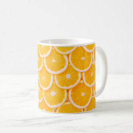Orangenmuster-Tasse Kaffeetasse