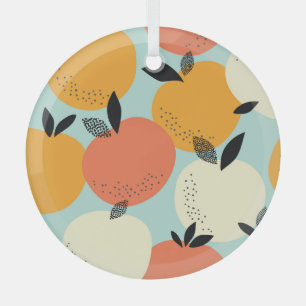 Orangenmuster: Vibrant Nahtloses Design. Ornament Aus Glas