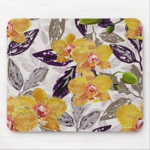 Orangenorchideen. Mousepad