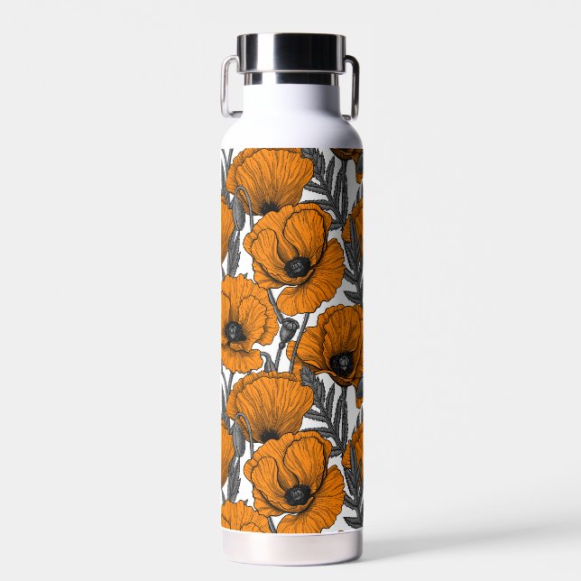 Orangenpfeife Trinkflasche (Vorne)