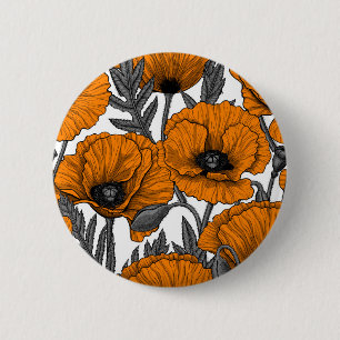 Orangenpflücke auf weiß button