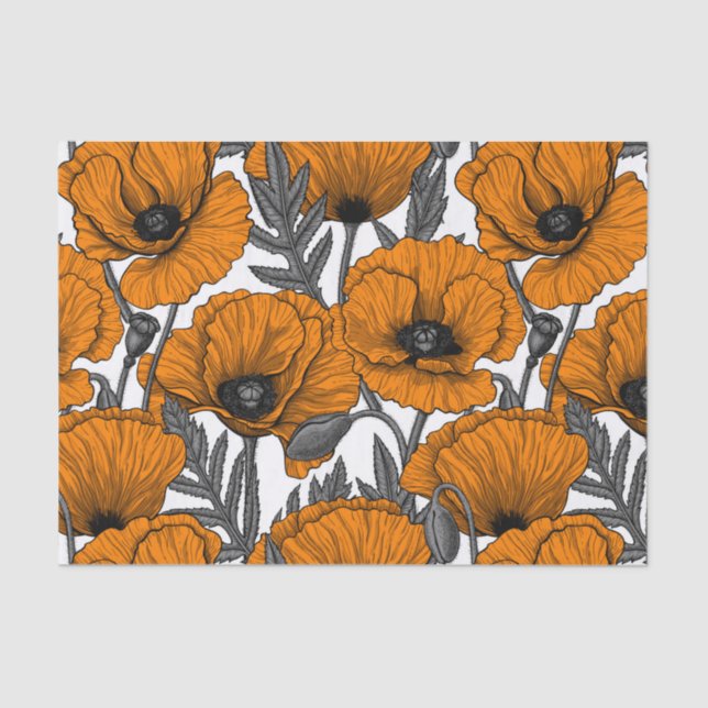 Orangenpflücke auf weiß seidenpapier (Vorderseite)