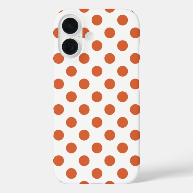 Orangenpolka-Punkte Case-Mate iPhone Hülle (Rückseite)