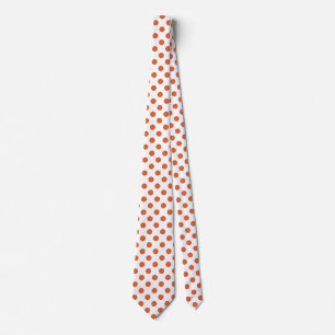 Orangenpolka-Punkte Krawatte