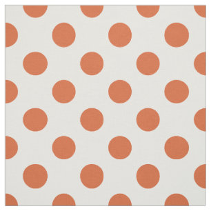 Orangenpolka-Punkte Stoff