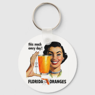 Orangensaft Floridas Schlüsselanhänger