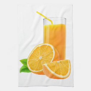 Orangensaft Geschirrtuch