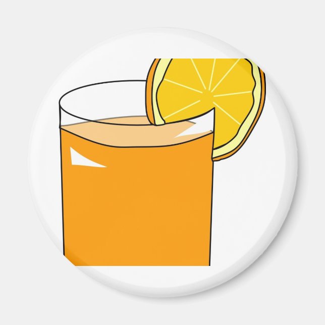 Orangensaft Magnet (Vorne)