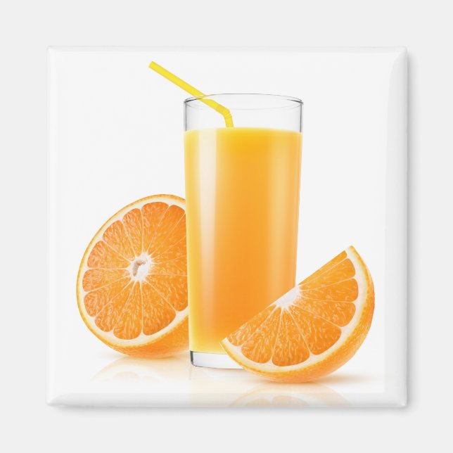 Orangensaft Magnet (Vorne)