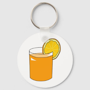 Orangensaft Schlüsselanhänger