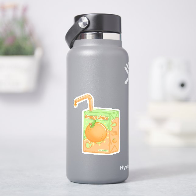 Orangensaftbox Aufkleber (HydroFlask)
