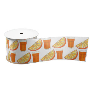 OrangensaftCitrus Fruit Slice, frisch gepresst Satinband