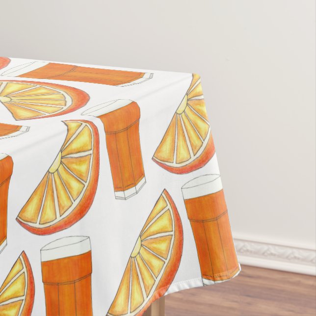 OrangensaftCitrus Fruit Slice, frisch gepresst Tischdecke (Beispiel)