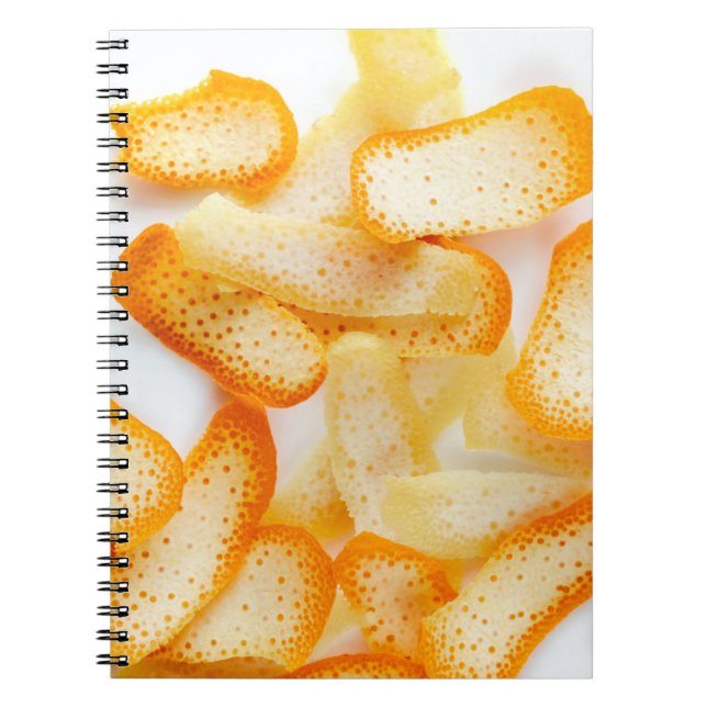 Orangenschalen Notizblock (Vorderseite)