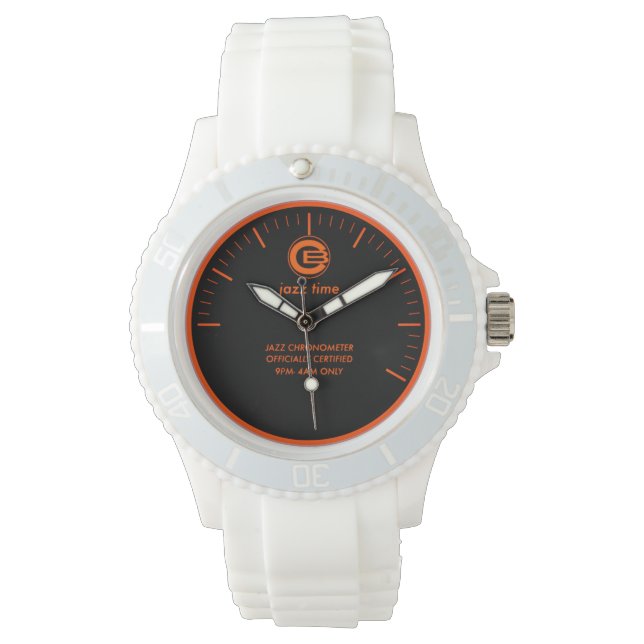 Orangenschalen Sport Jazz Watch Armbanduhr (Vorderseite)