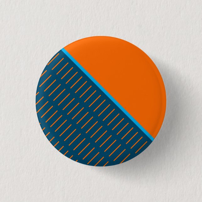 Orangenscheibe Button (Vorderseite)