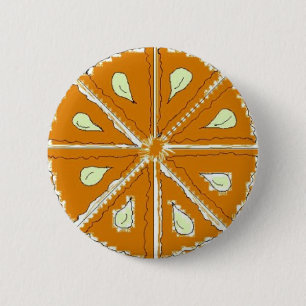 Orangenscheibe Button