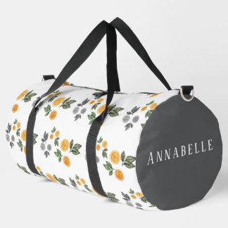 Orangenscheiben botanisch duffle bag