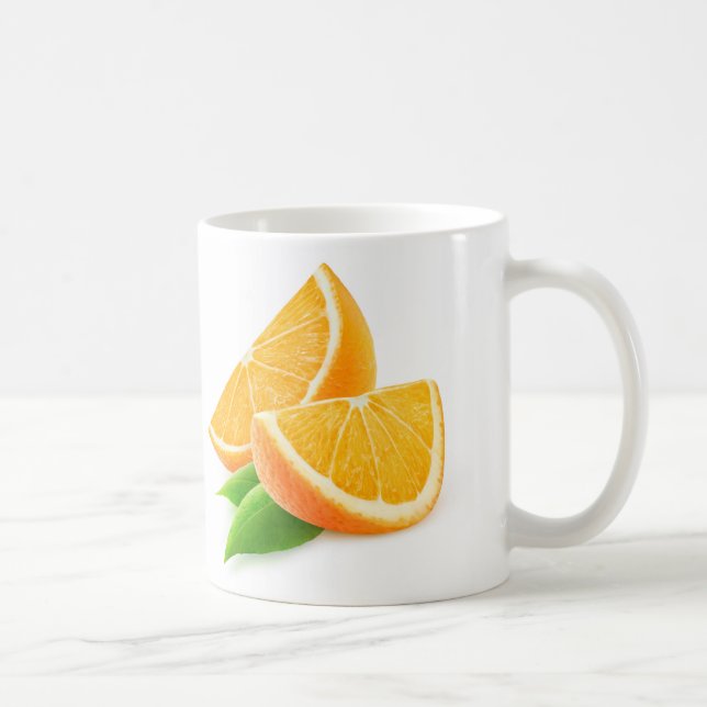 Orangenscheiben Kaffeetasse (Rechts)