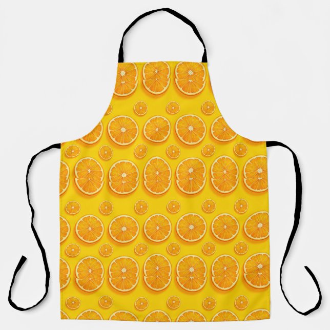 Orangenscheiben Schürze (Vorderseite)