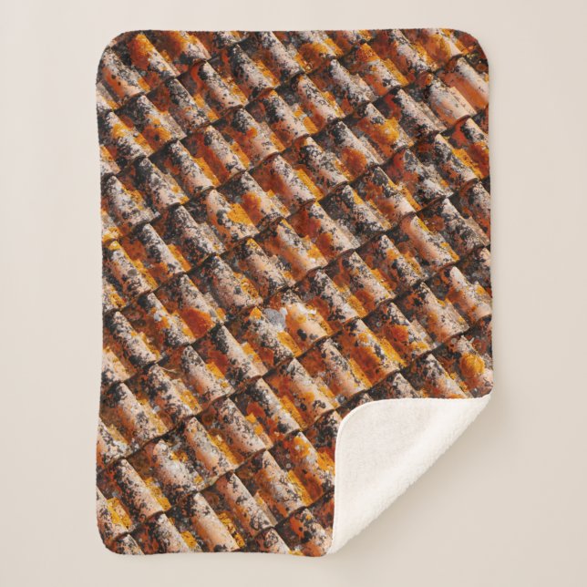 Orangenschindeln Sherpadecke (Vorderseite)