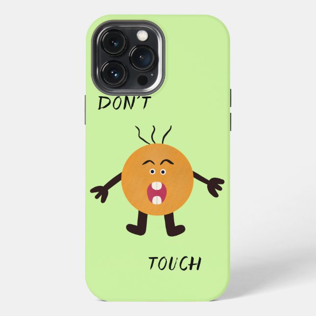 Orangenschrei iPhone Hülle (Rückseite)