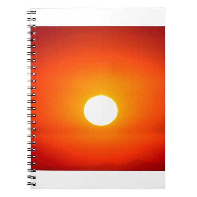 Orangensonne Notizblock (Vorderseite)