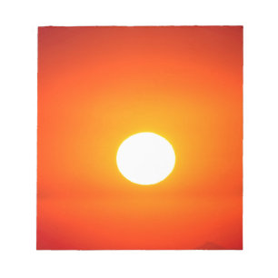 Orangensonne Notizblock