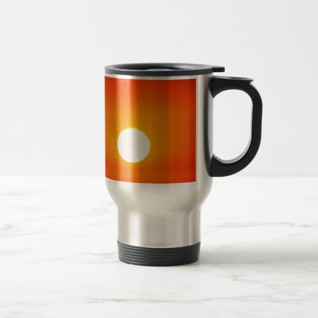 Orangensonne Reisebecher (Rechts)