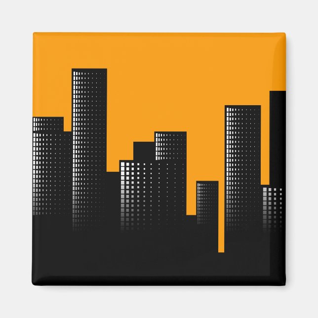 Orangenstadt Magnet (Vorne)
