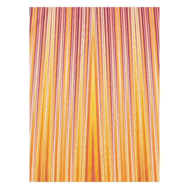 Orangenstreifen Tischdecke (Vorderseite)