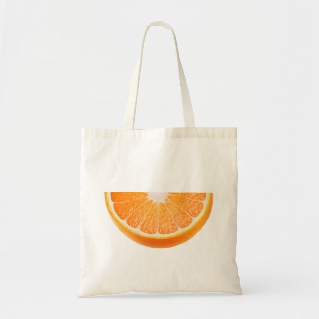 Orangenstück Tragetasche (Vorne)