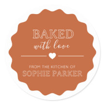 Orangensüßigkeiten mit Liebe gebacken von Etikett