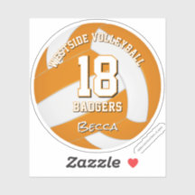 Orangenvolleyball-Mannschaftsfarben Sportler-Name