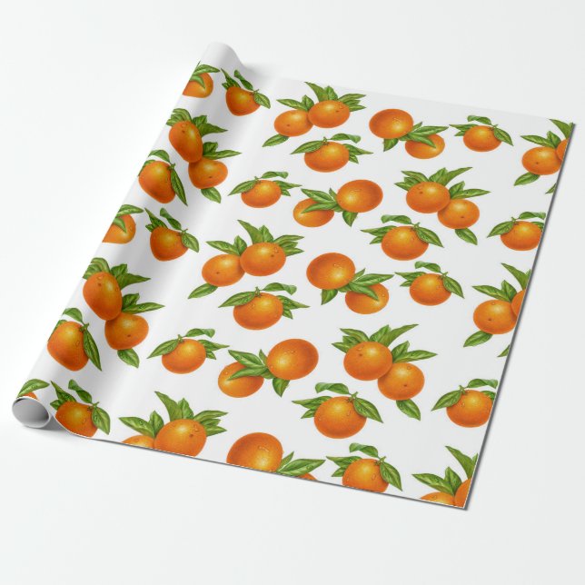 Orangenwaschpapier Geschenkpapier (Ungerollt)